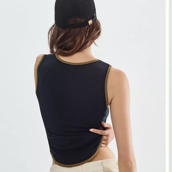 Brand New DAILY PRACTICE BY ANTHROPOLOGIE RIBBED TANK - Picture 4 of 6